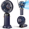 Koni Portable Rechargeable Fan – Digital Display, 5 Speeds, 90° Adjustable Rotation & Up to 8 Hours Battery Life