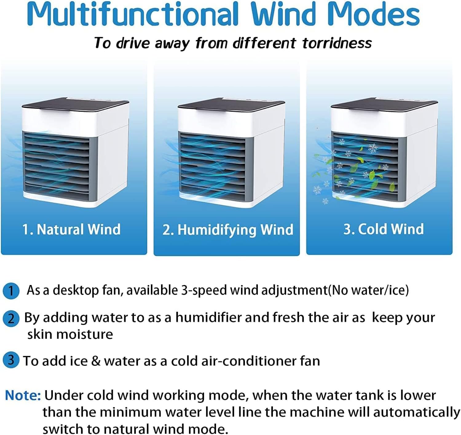 Mini Air Cooler 3-in-1 | Stay Cool Anywhere This Summer